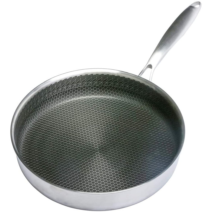 JIAQ Nonstick Frying Pan 11 Inch TriPly Stainless Steel Healthy